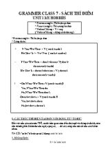 Grammer Class 7 - Sách thí điểm